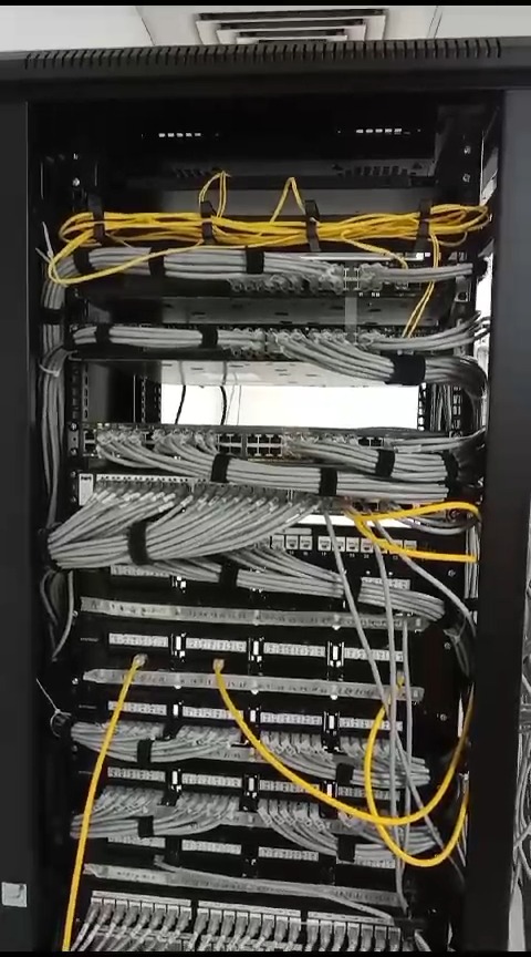 Data Center Server Rack Front View