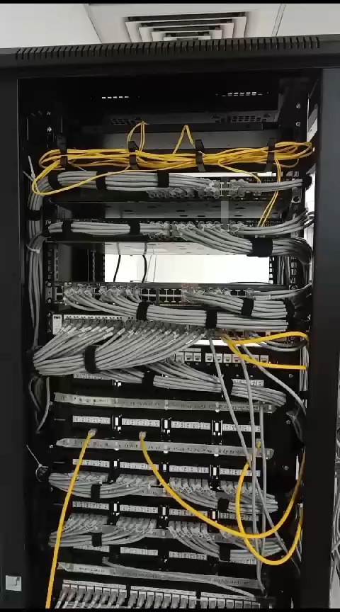 Data Center Server Rack Front View